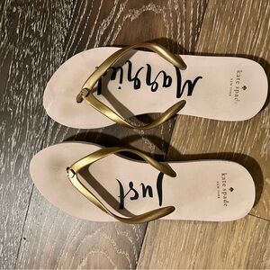 Kate Spade Just Married Gold/Blush Sandals